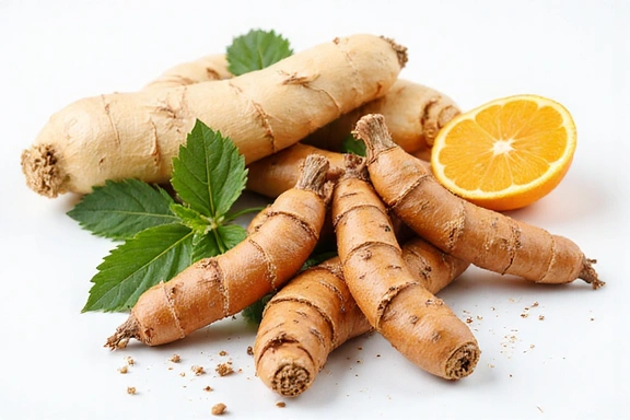 Stylized natural ingredients for men's health.
